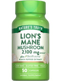 Nature's Truth Lions Mane cápsulas en botella para uso diario