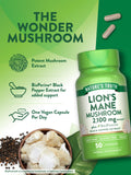 Nature's Truth Lions Mane cápsulas veganas listas para consumo diario