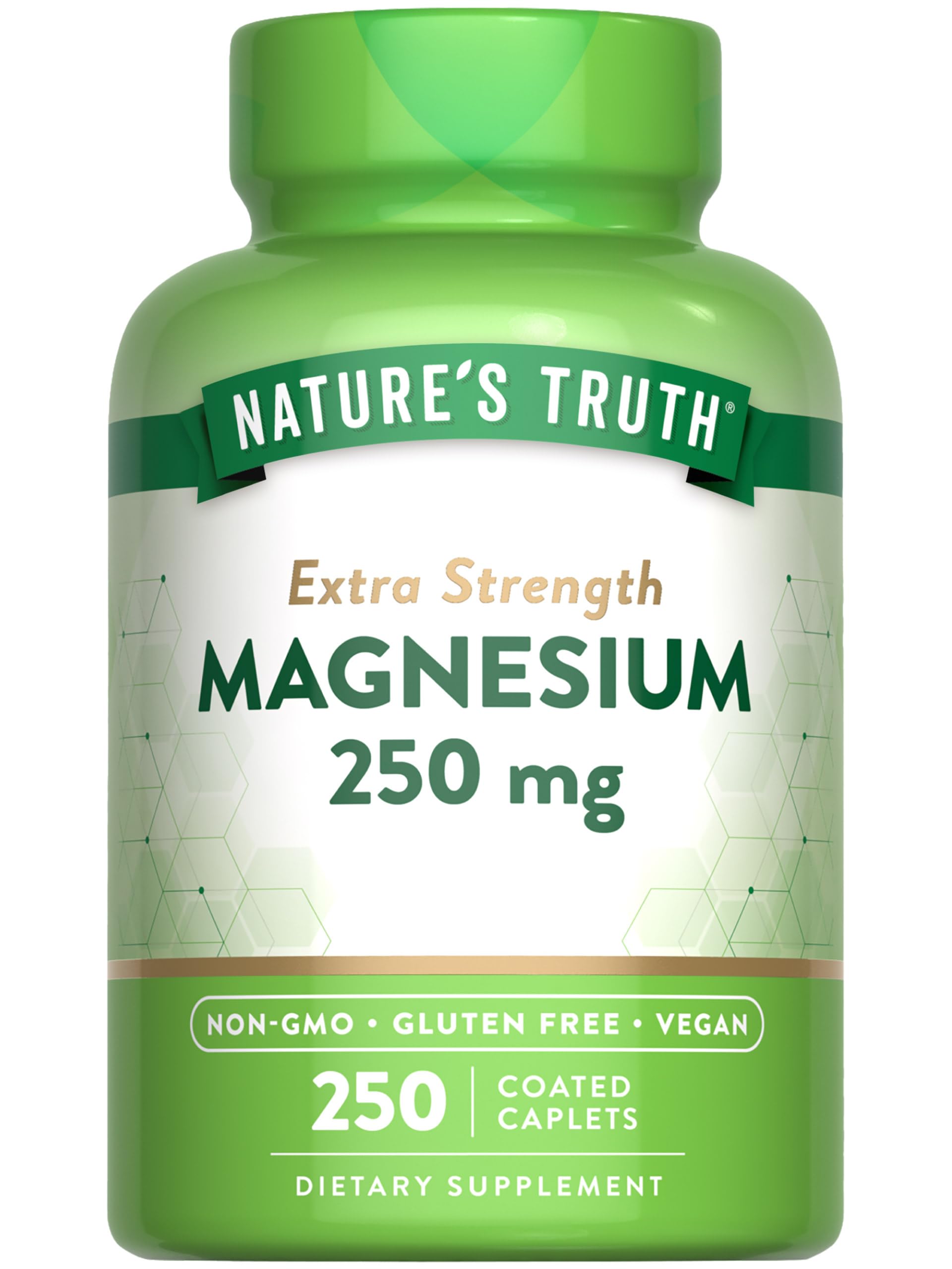 Nature's Truth Magnesio frasco, uso diario fácil de tomar
