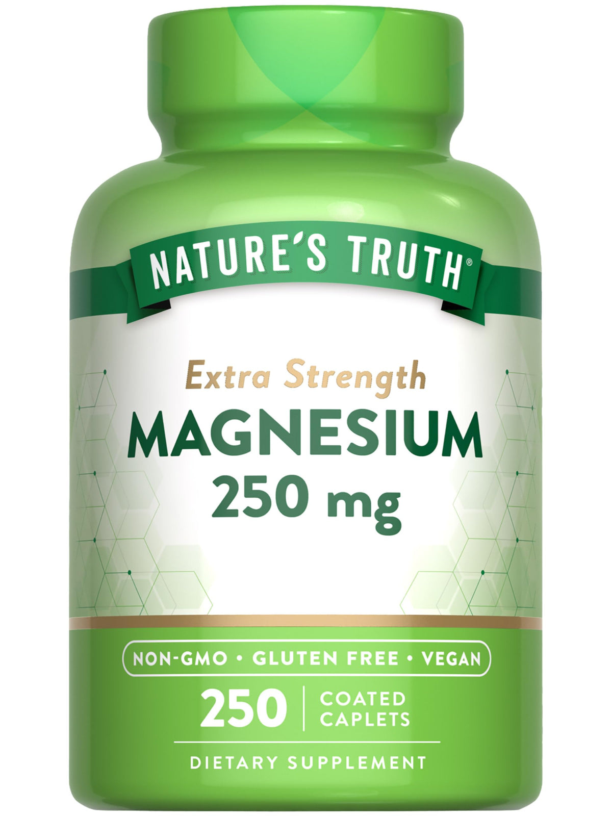 Nature's Truth Magnesio frasco, uso diario fácil de tomar