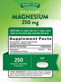 Nature's Truth Magnesio cápsulas veganas, recubiertas para deglución suave