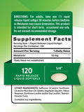 Nature's Truth Melatonina 10 mg, una softgel, toma rápida antes de dormir.