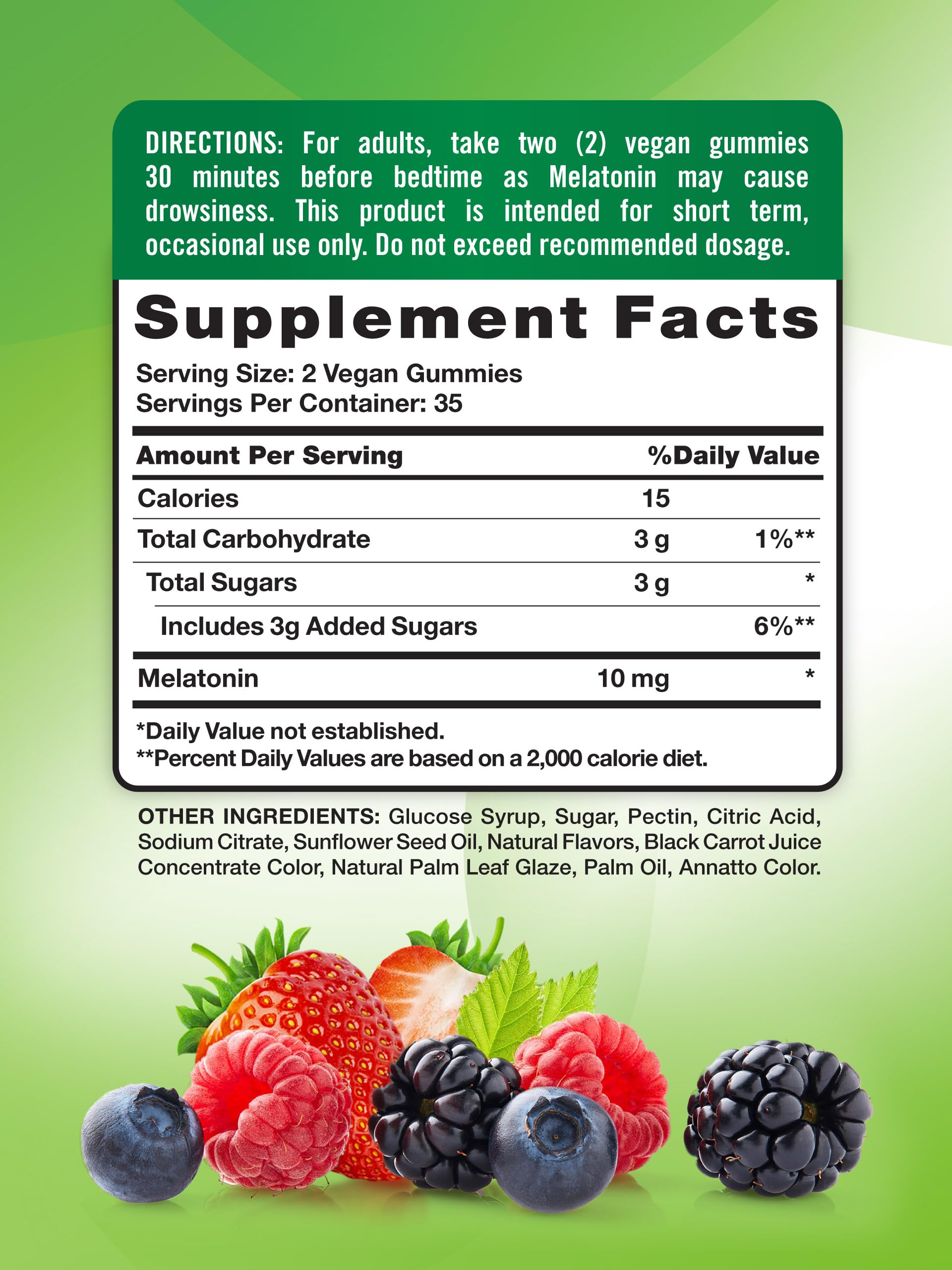Nature's Truth Melatonina gomitas sabor frambuesa, sabor agradable para dormir suavemente