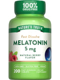Nature's Truth Melatonina tableta disolución rápida sabor baya para dormir mejor