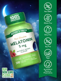 Nature's Truth Melatonina tableta disolución rápida en primer plano