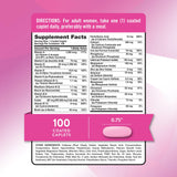 Nature's Truth Multivitamin Mujer, etiqueta del producto, información de ingredientes clave