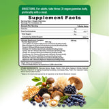 Gomitas azules de Nature's Truth Mushroom Complex Gummies, textura suave para snack