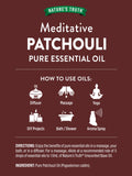 Nature's Truth Patchouli, etiqueta visible, ideal para identificar producto.
