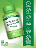 Nature's Truth Potasio Gluconato, ingredientes transparentes y de alta calidad para tu rutina.