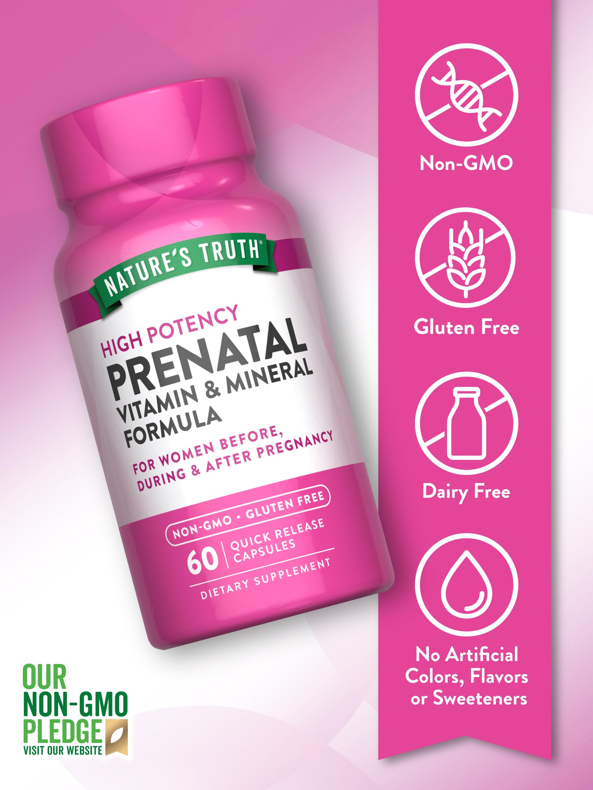 Nature's Truth: cápsulas con acido folico de 800 mcg para el dia