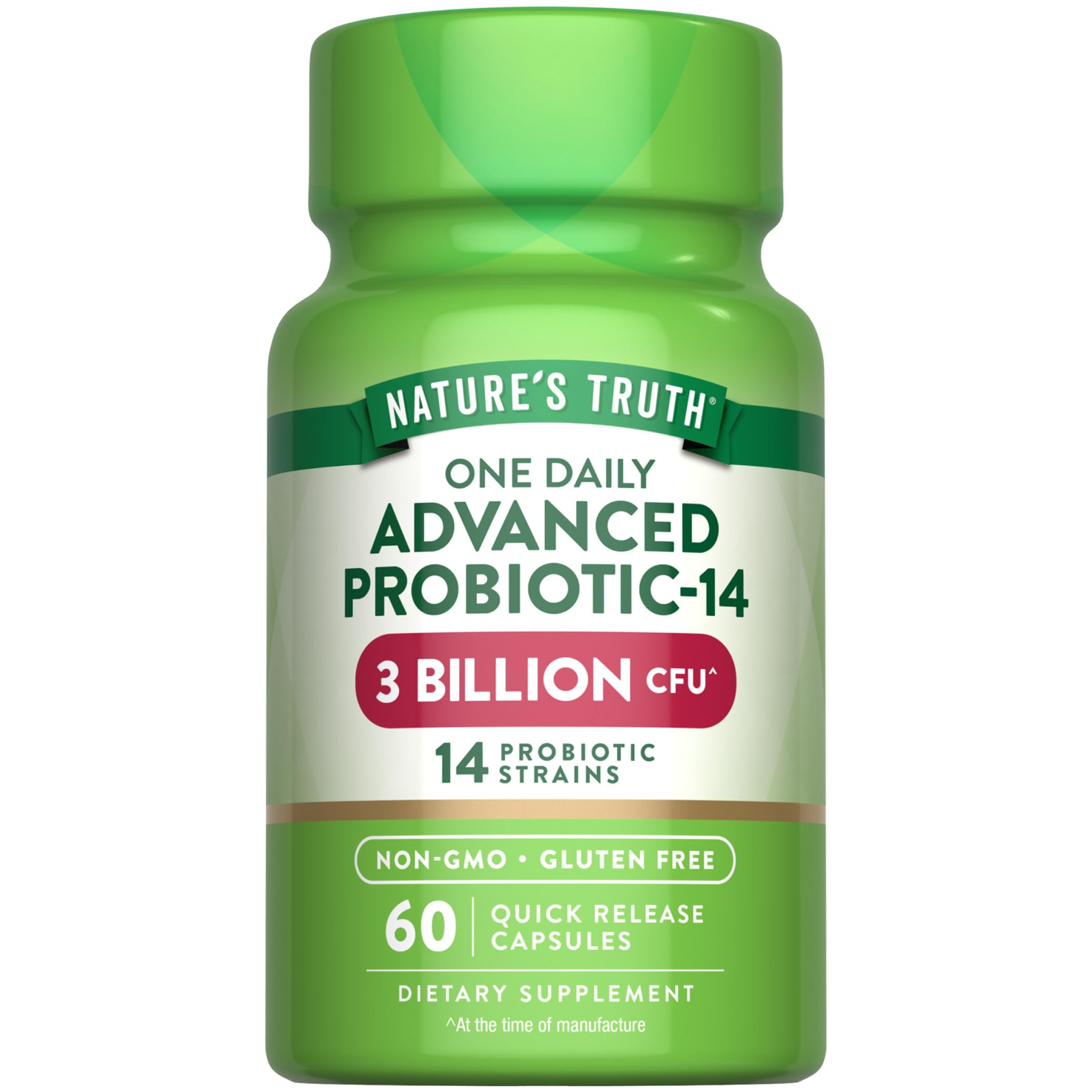Nature's Truth probióticos cápsulas: botella para apoyar la salud digestiva diaria