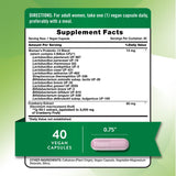 Nature's Truth Probiotics para Mujeres: cápsulas veganas sin gluten para la rutina diaria.
