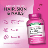 Nature's Truth rutina diaria para cabello, piel y uñas