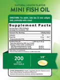 Nature's Truth softgels mini sabor limón, fáciles de tragar
