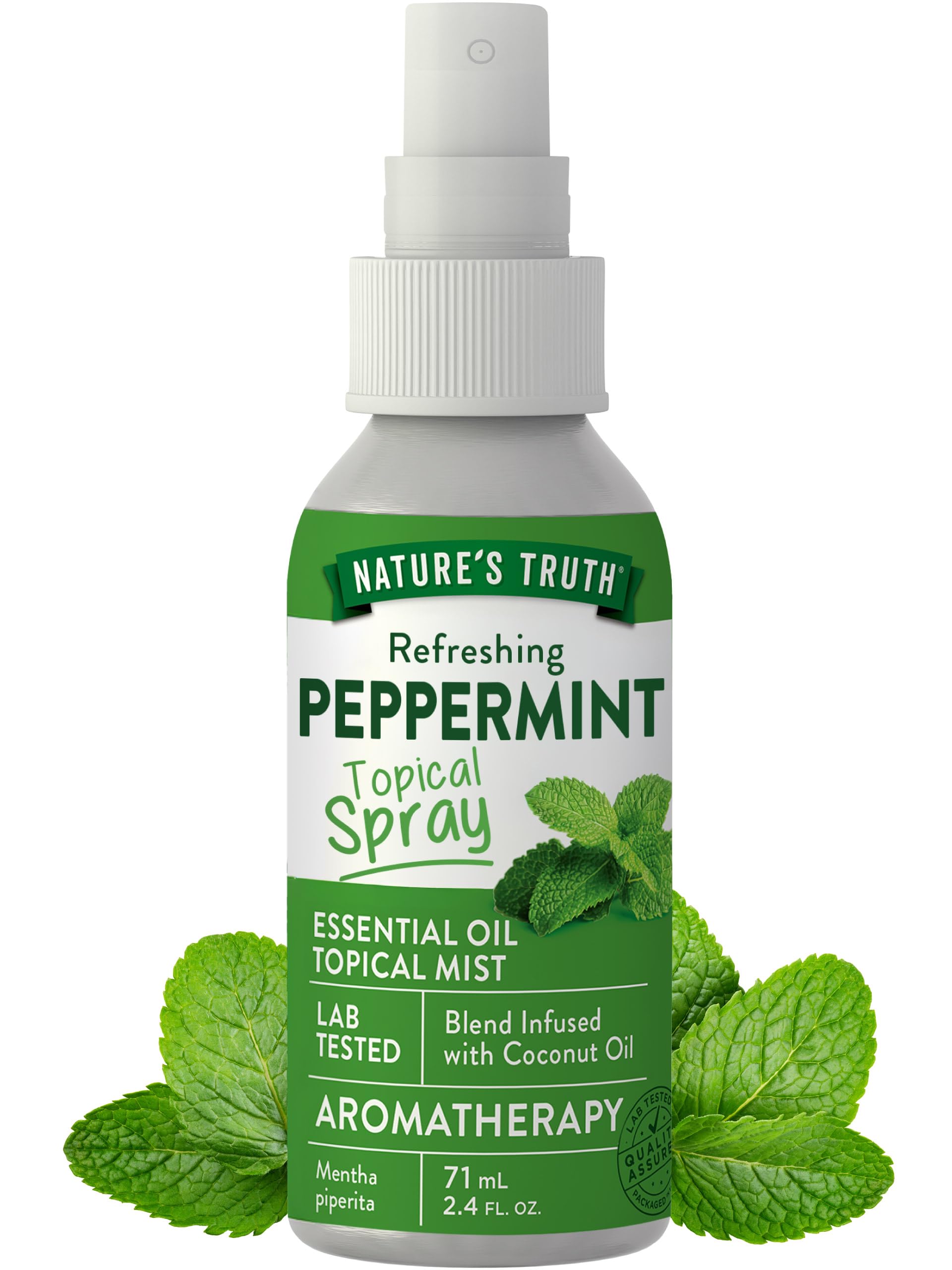Nature's Truth Spray de Menta: botella lista para aromaterapia diaria y frescura instantánea.