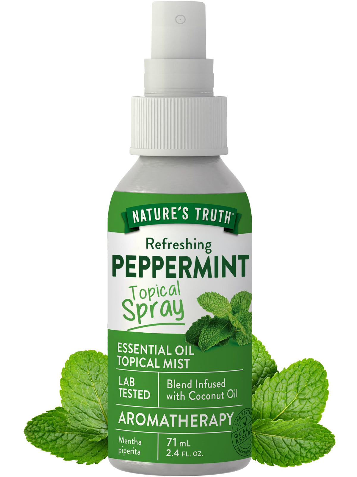 Nature's Truth Spray de Menta: botella lista para aromaterapia diaria y frescura instantánea.