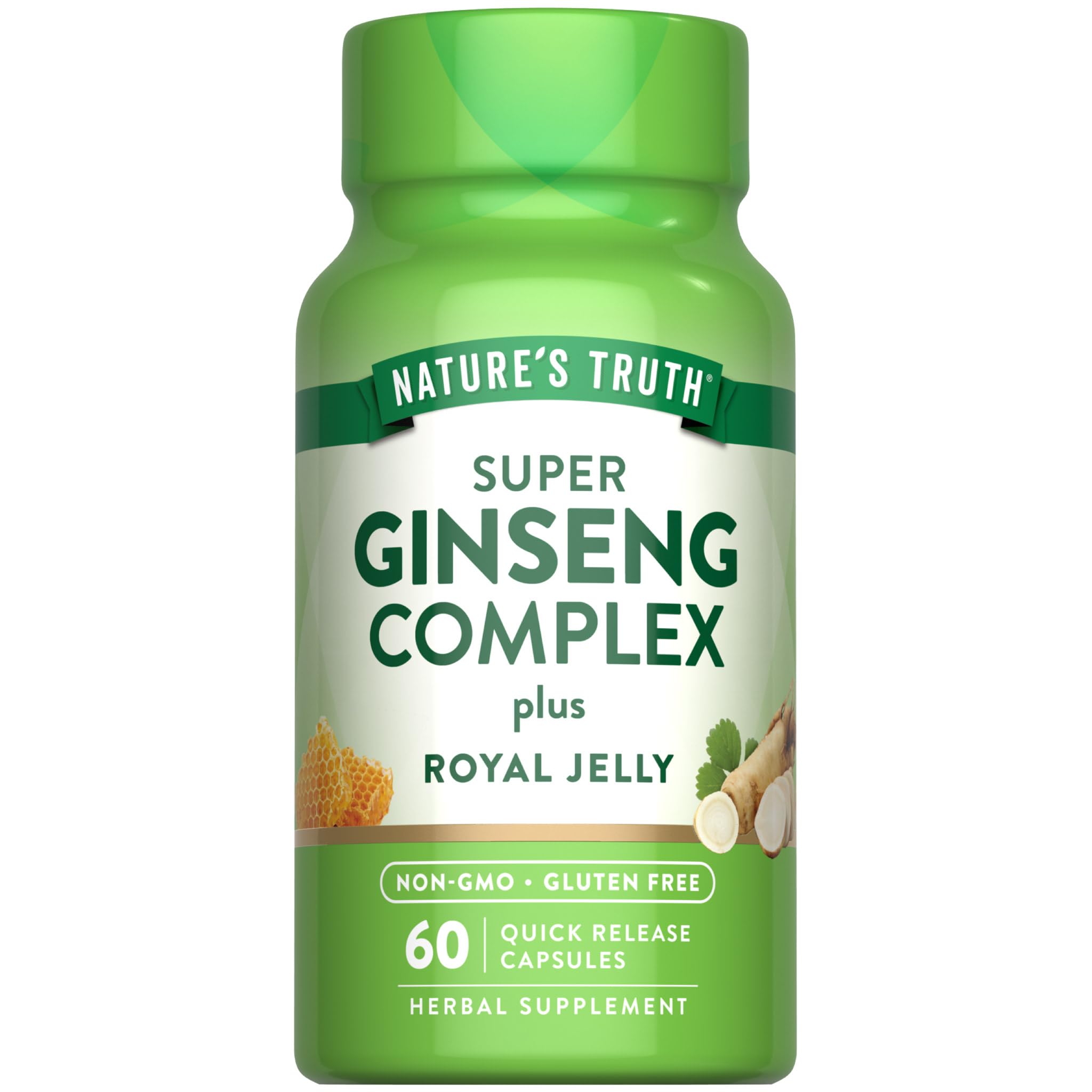 Nature's Truth Super Ginseng Complex: cápsulas para bienestar diario.