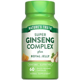 Nature's Truth Super Ginseng Complex: cápsulas para bienestar diario.