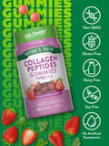 Textura suave de gominolas Nature's Truth con sabor a fresa.