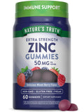 Nature's Truth Zinc Gummies en empaque, dosis diaria lista para usar