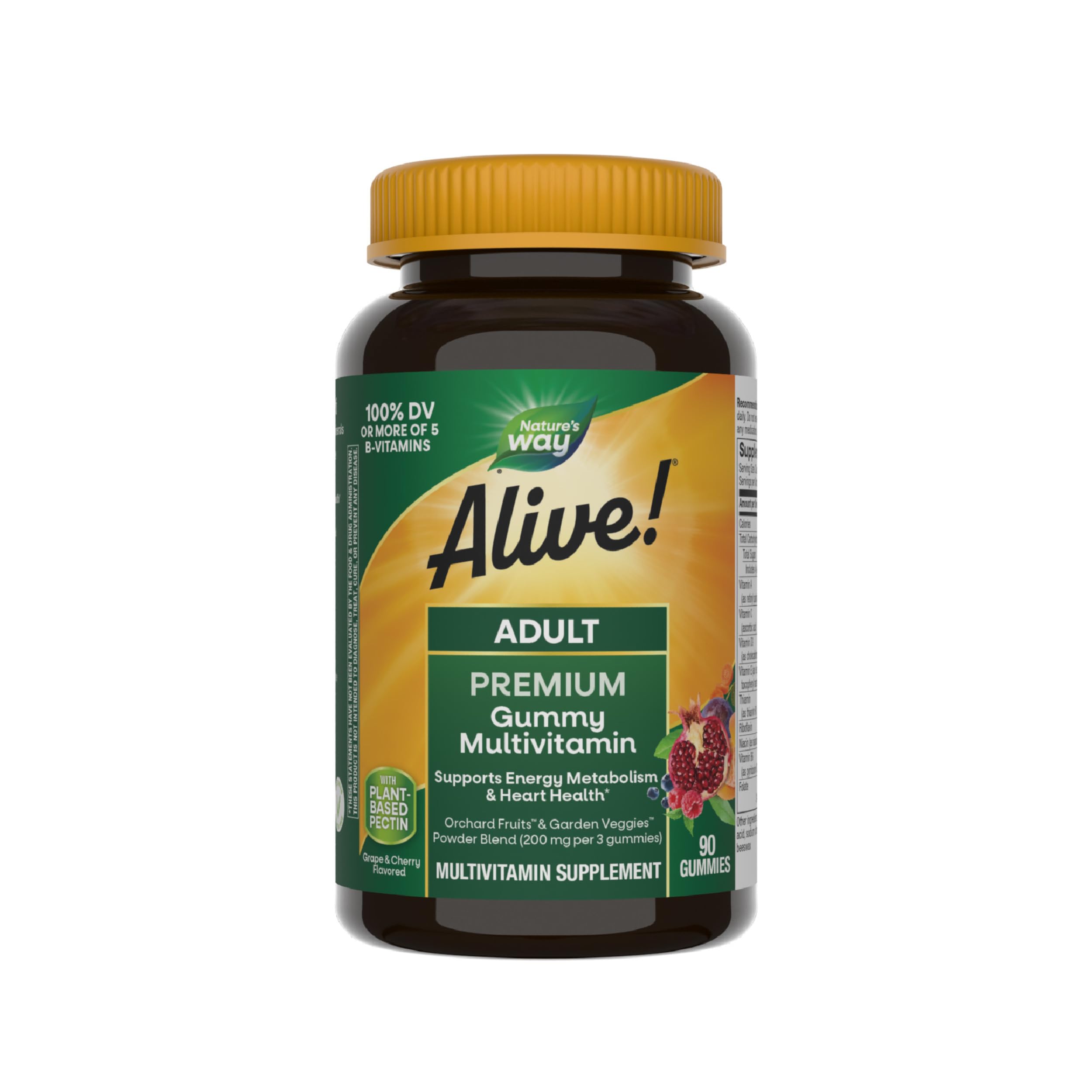 Nature's Way Alive! gominolas para adultos, empaque práctico para el uso diario
