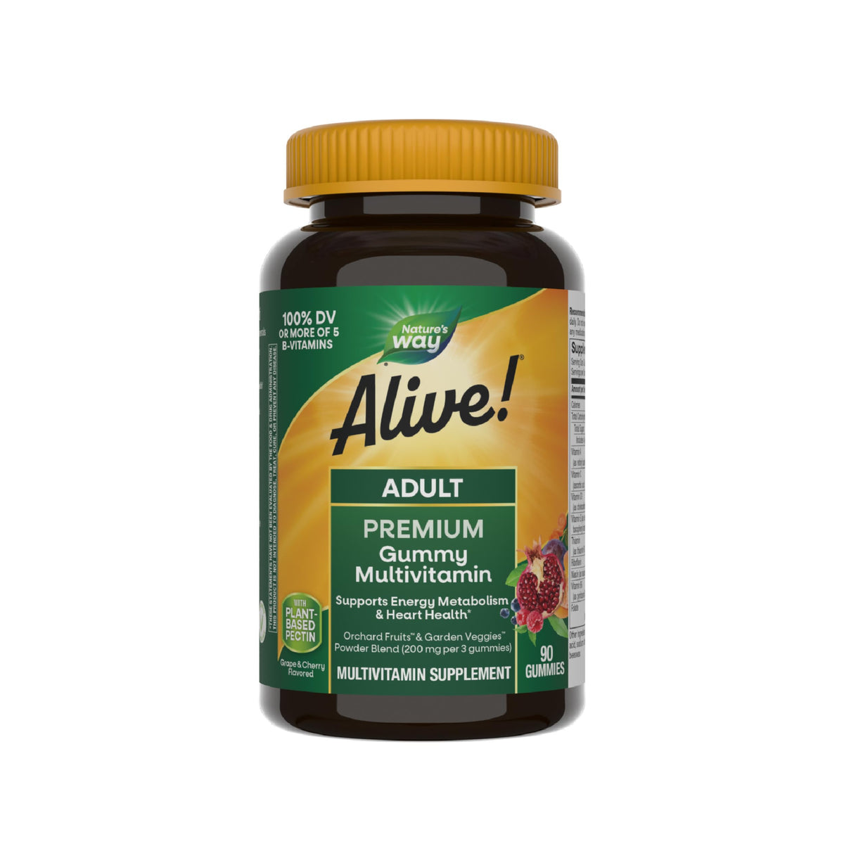 Nature's Way Alive! gominolas para adultos, empaque práctico para el uso diario