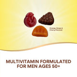 Textura suave de las gomitas Alive! Hombres 50+ para una toma agradable.
