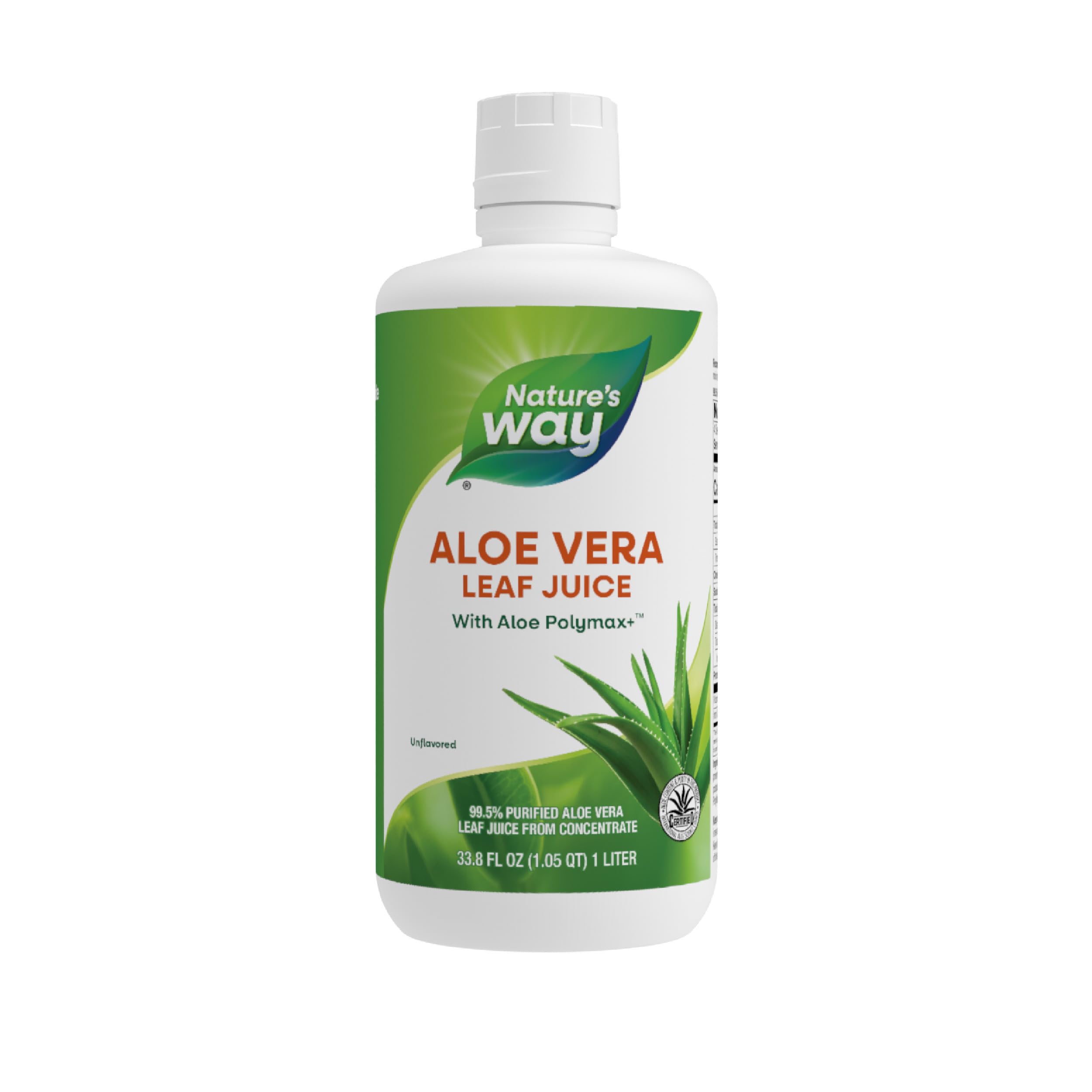 Nature's Way aloe vera hoja-jugo-polymax, base neutra para batidos.
