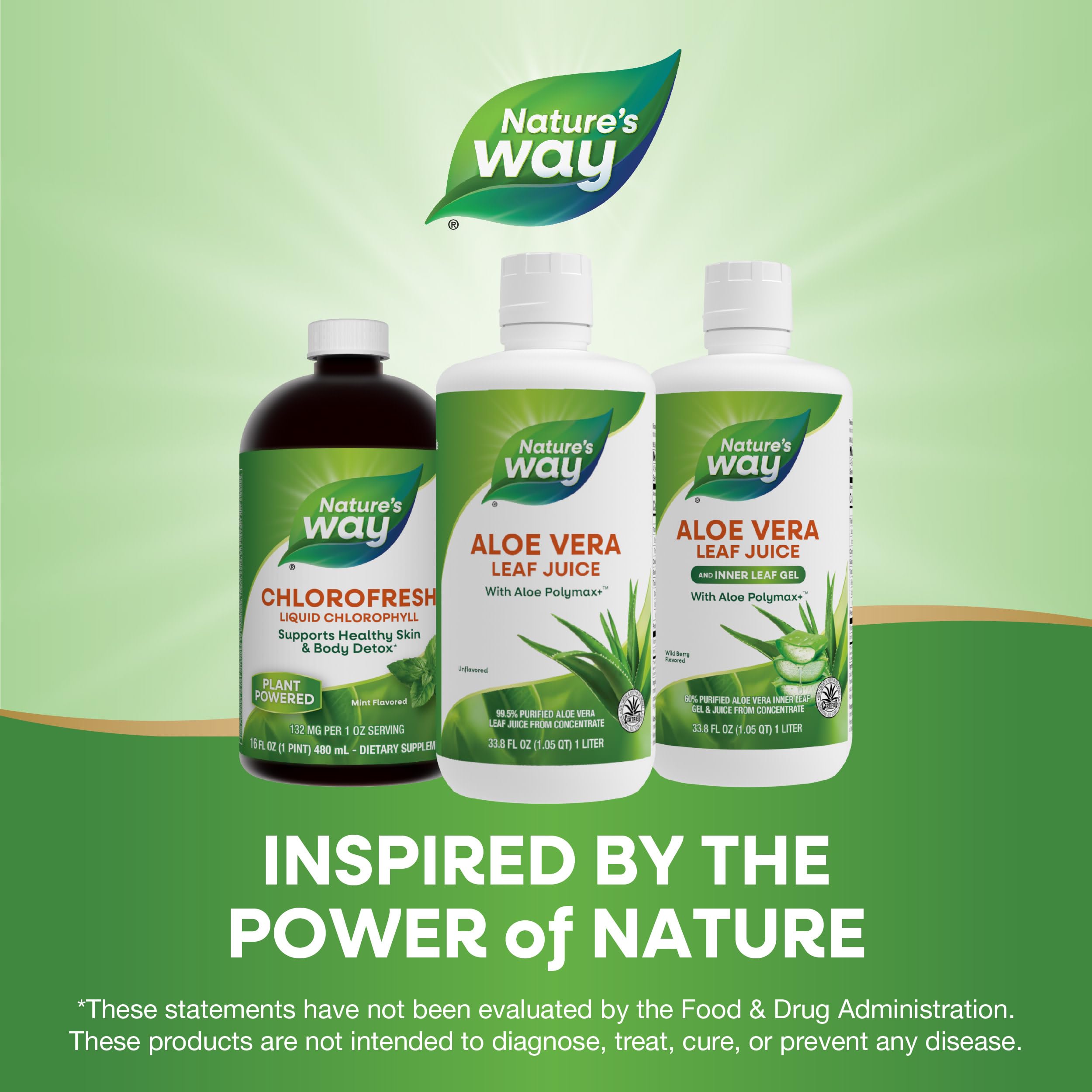 Nature's Way aloe vera sabor-neutro, no altera el sabor.