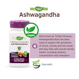 Nature's Way Ashwagandha 60vcaps: apertura suave para dosis diaria cómoda.