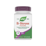 Nature's Way B-Stress Formula, botella, cápsulas fáciles de tomar para apoyo diario.