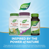 Nature's Way B-Stress Formula, sin gluten y vegano para estilos de vida variados.