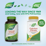 Capsulas suaves de Nature's Way Calcium Citrate, fáciles de tragar.