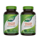 Nature's Way Calcio Citrato en botella con etiqueta para salud ósea