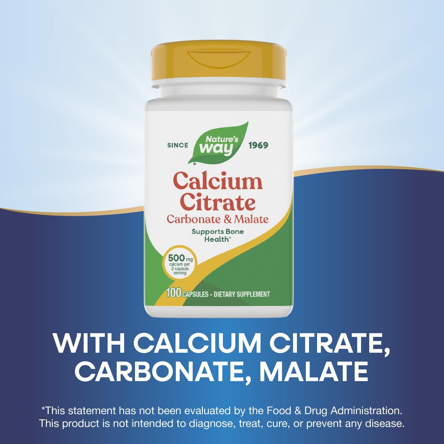 Nature's Way Calcio Citrato, embalaje con variación de presentación