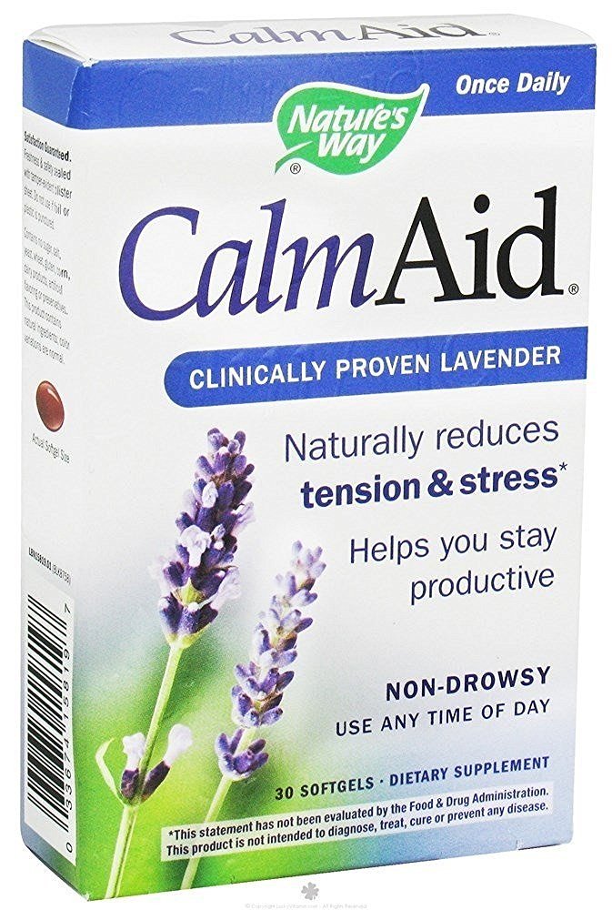 Nature's Way Calm-aid cápsulas blandas en botella, para apoyo diario de bienestar y relajación suave