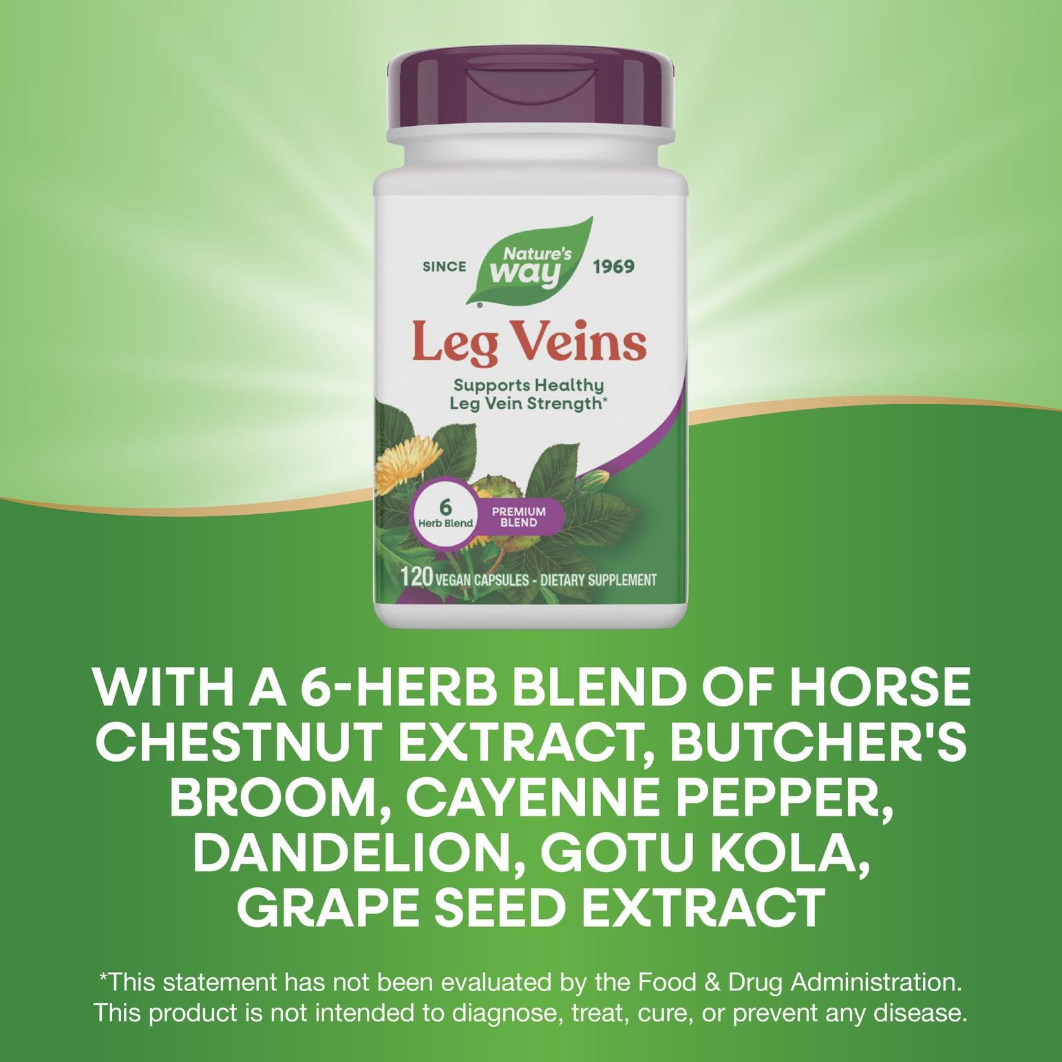 Nature's Way cápsulas veganas 120, opción vegana para cuidado diario.
