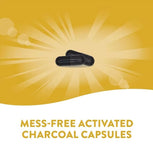 Nature's Way Carbón Activado cápsulas, etiqueta legible y dosis de 260 mg