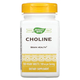 Nature's Way Colina 500 mg, frasco de tabletas, apoyo al funcionamiento normal del cerebro