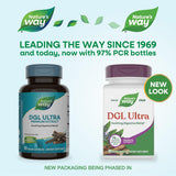 Nature's Way DGL Ultra: etiqueta frontal con información clara de uso.