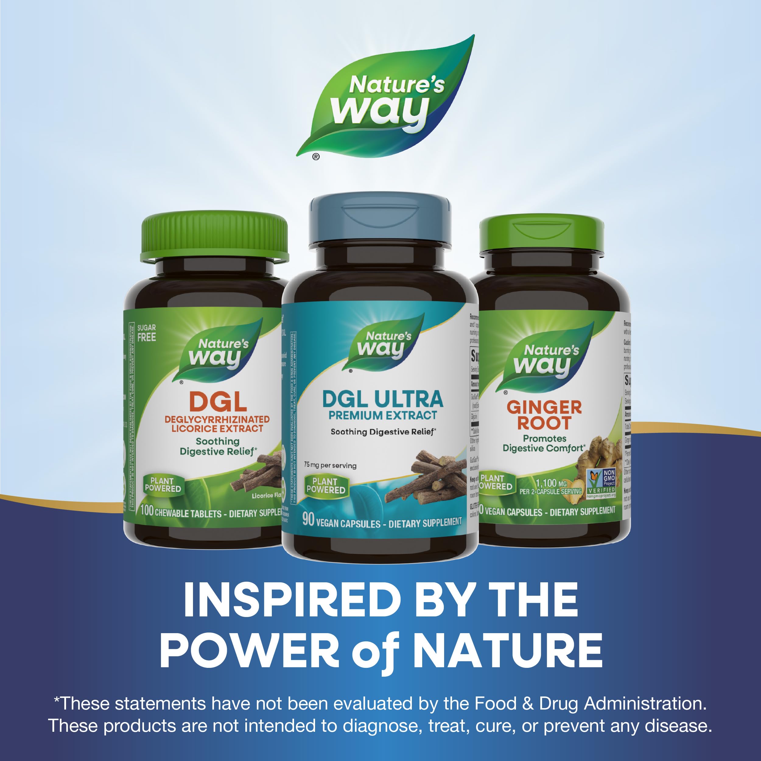 Nature's Way DGL Ultra: uso recomendado tras comidas para beneficio digestivo.