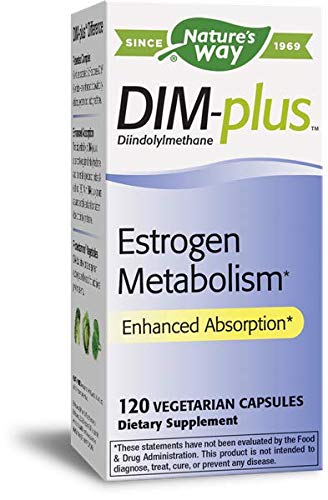Nature's Way Dim-Plus cápsulas frente: soporte diario para el metabolismo de estrógenos