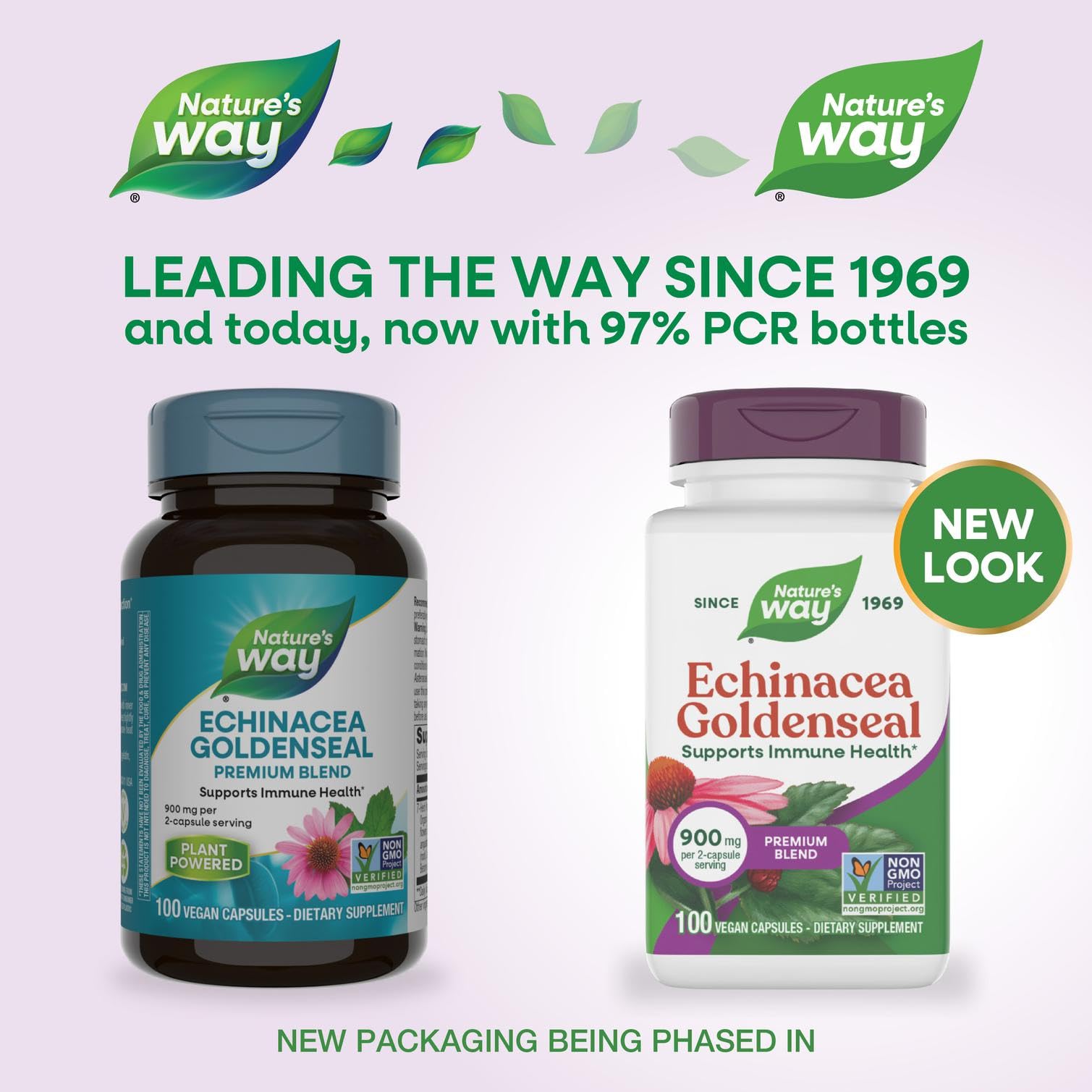 Nature's Way Echinacea Goldenseal, cápsulas con 7 hierbas para defensa natural