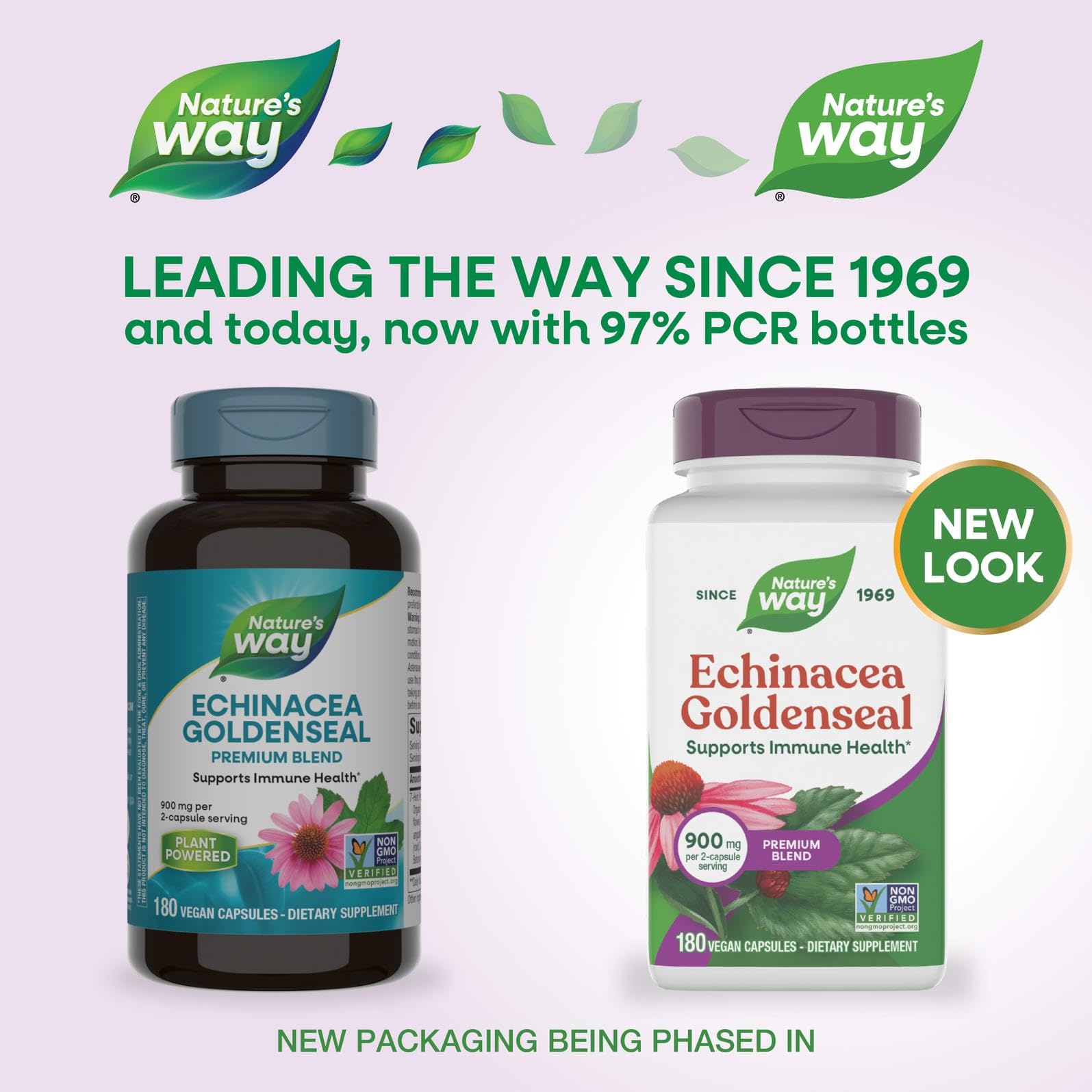 Envase de Nature's Way con mezcla de hierbas para toma diaria