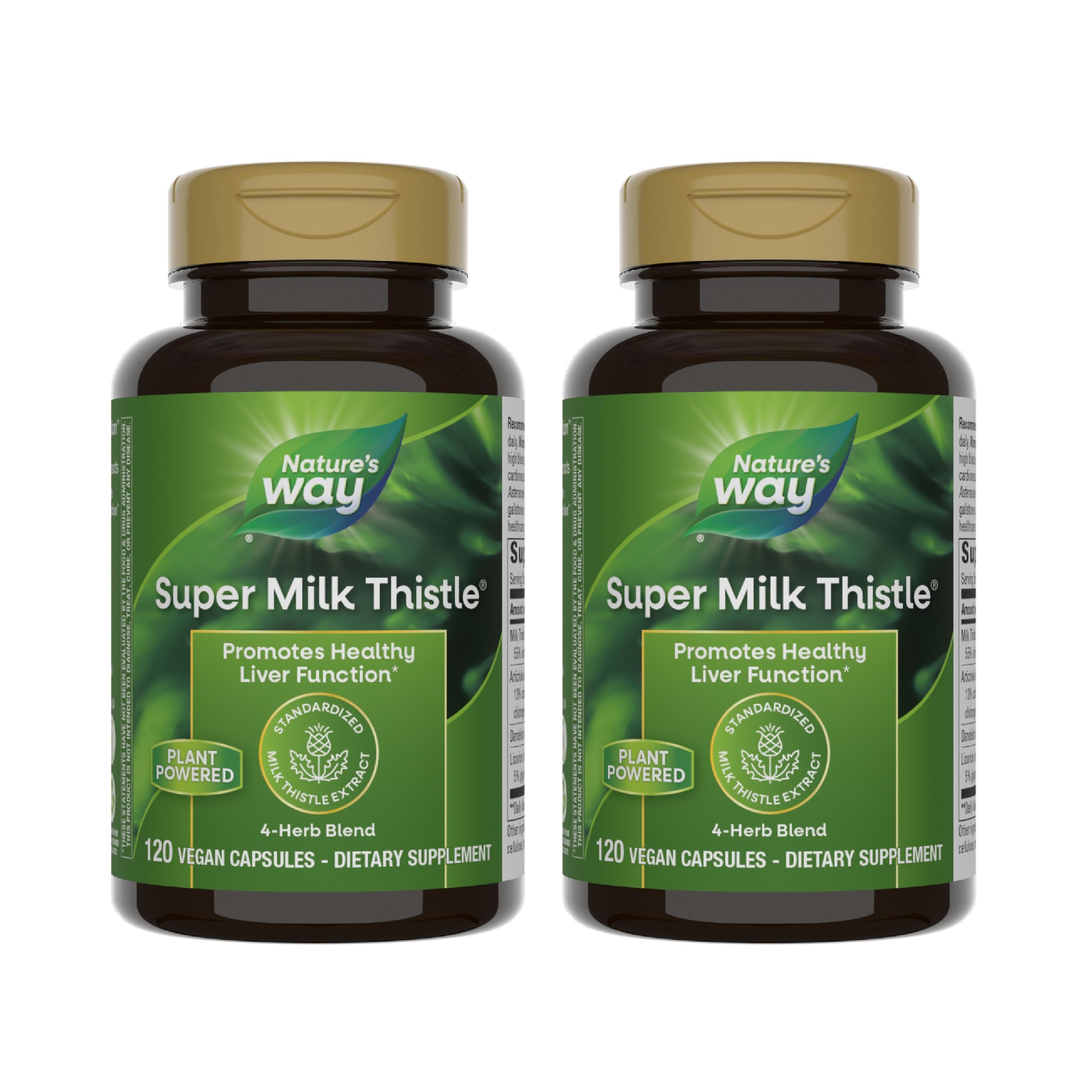 Nature's Way empaque 2-pack, práctico para consumo diario.