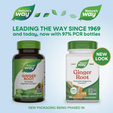 Etiqueta Nature's Way Jengibre destaca el contenido de 1100 mg.