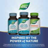 Nature's Way Calcium Magnesium Zinc, etiqueta sin gluten