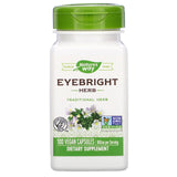 Nature's Way Eyebright cápsulas, botella visible en estante para uso diario