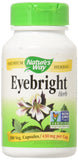 Nature's Way Eyebright cápsulas, etiqueta enfocada para verificar información del producto