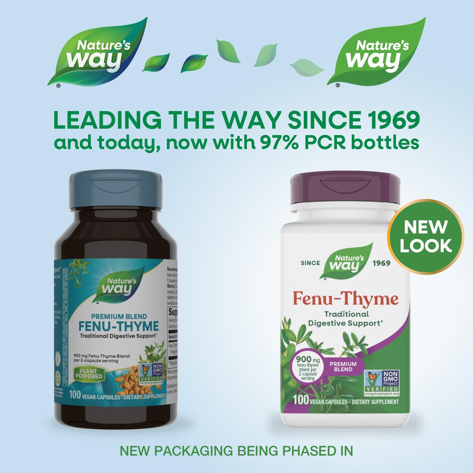Nature's Way Fenu-Thyme – cápsulas listas para tomar durante las comidas